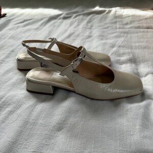 Dolce Vita Cream Slingback Block Heels